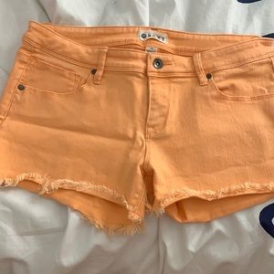 Super cute Roxy shorts, like new. Sz 30. Cute orange color-barely worn